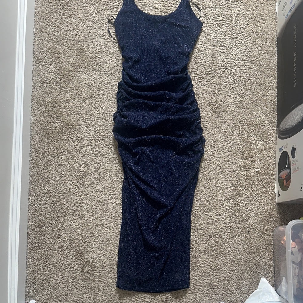 Fashion Nova Midnight Blue Maxi Dress